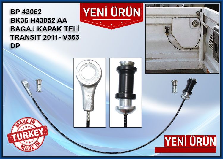 Ford Transit Pikap Kamyonet Kasa Kapak Destek Teli