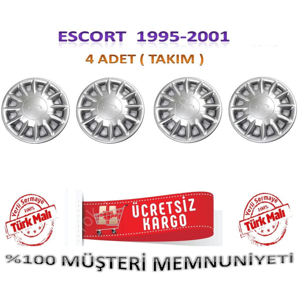 Escort Jant Kapağı Takım 4 Adet 13 inch 1991-2001