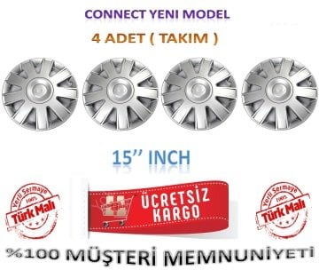 Connect Jant Kapağı Takım 4 Adet 15 İnch 2002-2013 Yeni Model