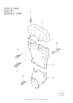 Ford Escort Eksantrik Kayış Triger Kapağı Alt  938M6M016BE