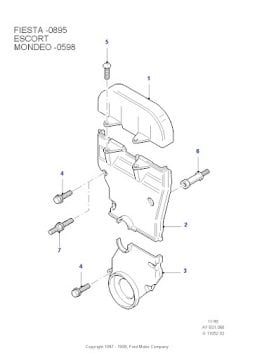 Ford Escort Eksantrik Kayış Triger Kapağı Orta 938M6C069BD