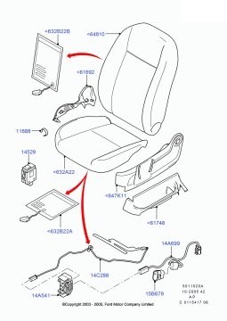 Ford Mondeo Focus Koltuk Ayar Düğme Anahtarı 1993-2005