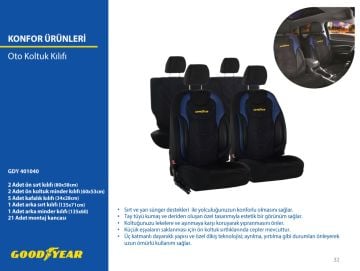 Goodyear Universal Oto Kılıf Seti (Ön / Arka Koltuk)