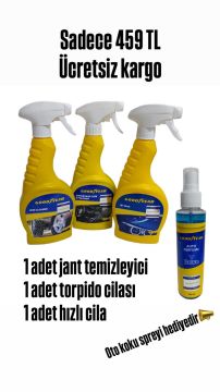 Goodyear Tüm Araçlara Özel 3'lü Cila Bakım Seti