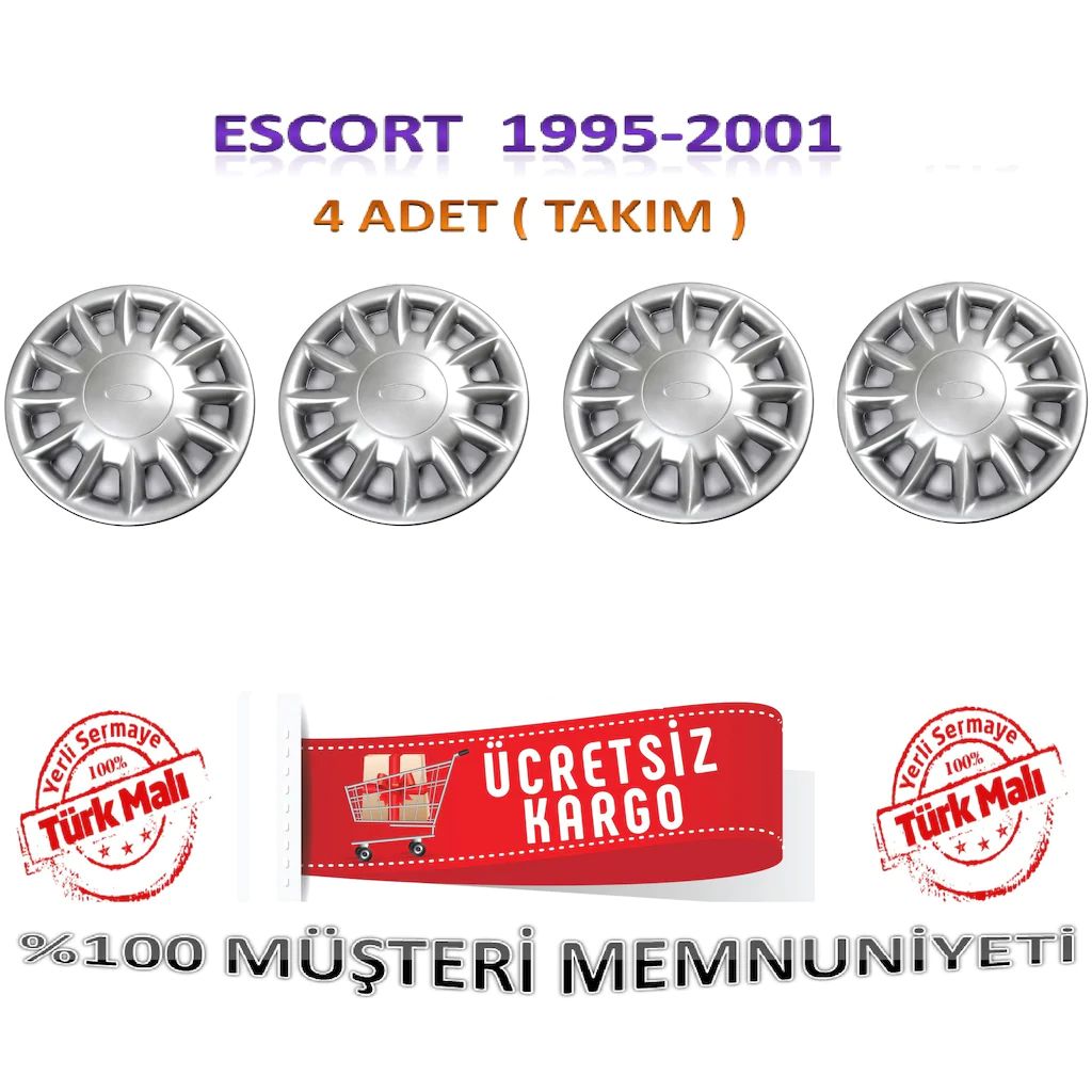 Escort Jant Kapağı Takım 4 Adet 14 İnch 1991-2001