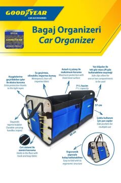 Goodyear Oto Bagaj Organizer 60 X 37 Cm - 71 L