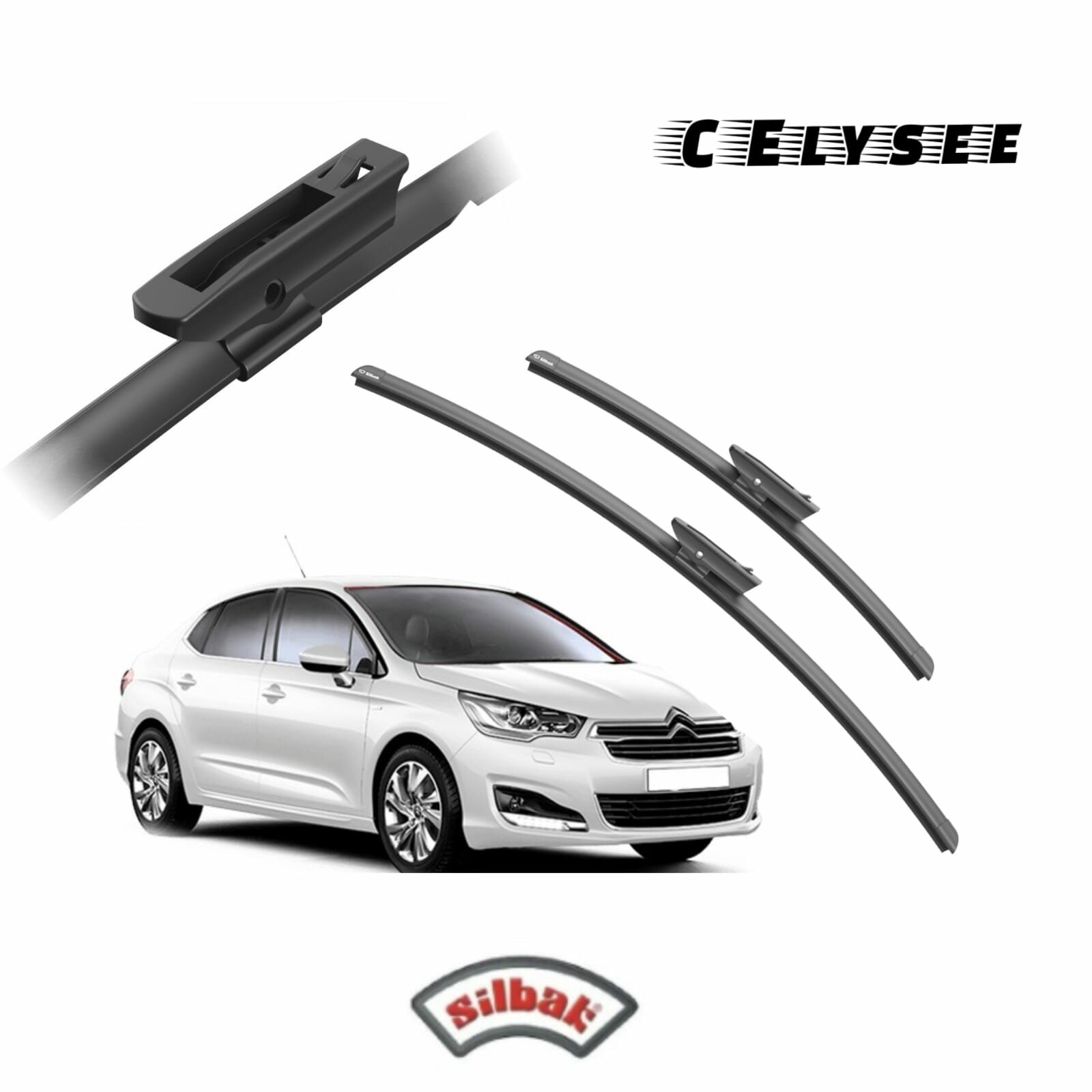Citroen C Elysee Ön Silecek Takımı 60*40 cm Silbak (Tüm Modeller için uygundur)