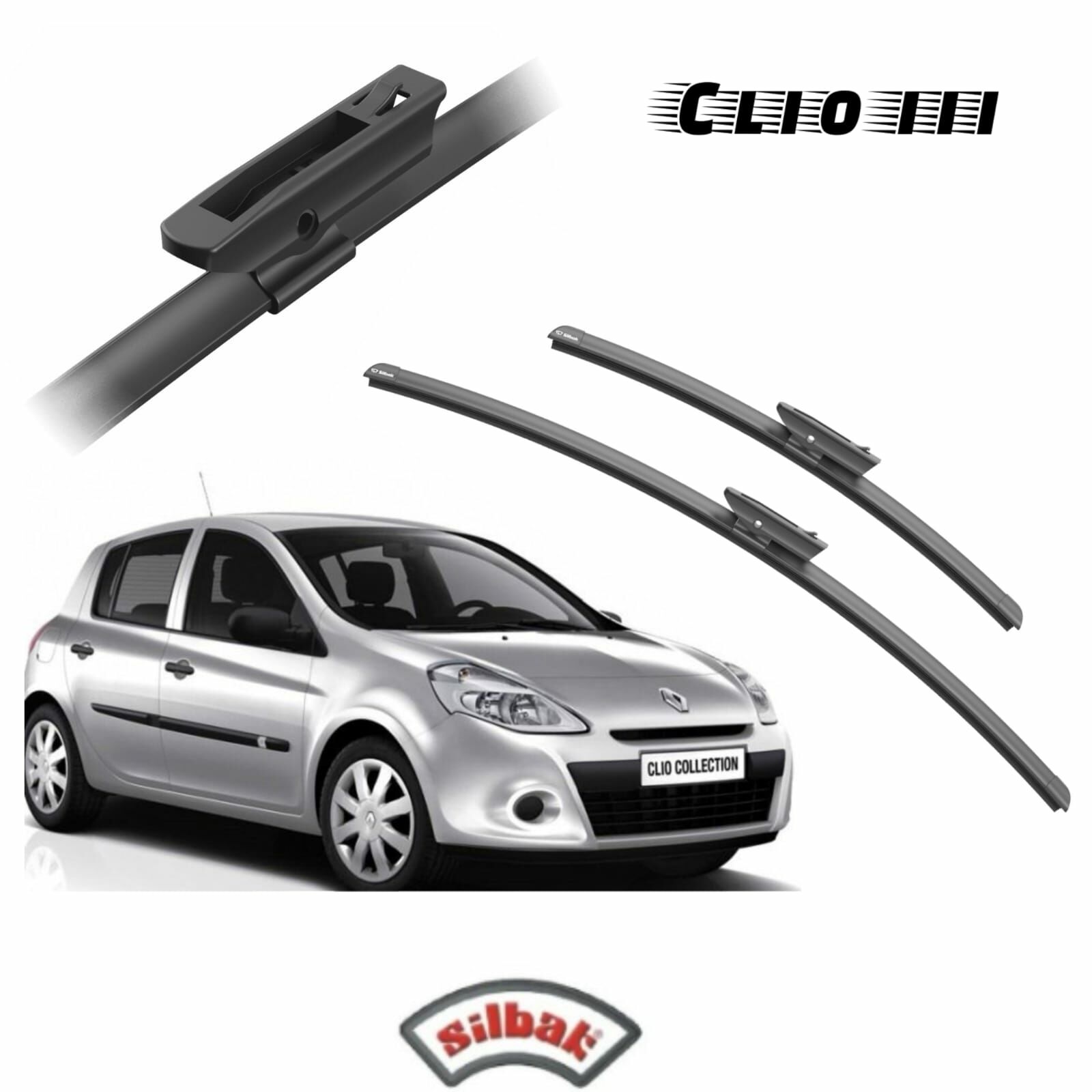 Renault Clio III Ön Silecek Takımı 60*40 cm Silbak