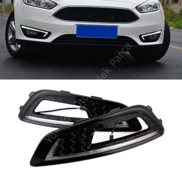 Ford Focus Sis Far Çerçeve Kiti Gündüz Ledli 2015-2018
