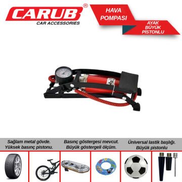 Carub Hava Pompası / Basınç Göstergeli Ayak Pompası