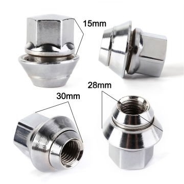 C-Max Bijon Somunu Krom Yüksüklü 20 Adet 19mm