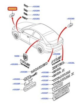 Ford Mondeo Galaxy S-Max Ön Panjur Arması  2007-2015