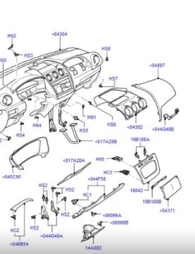 Ford Connect  Orta Üfleyici Konsol /  2009- / Orijinal Çıkma Ürün