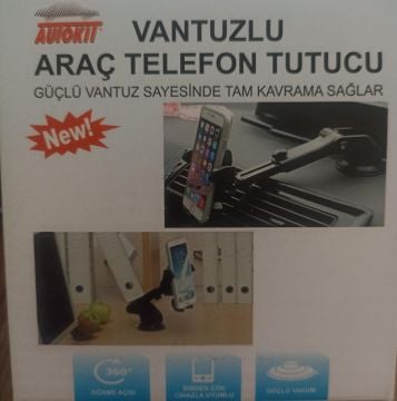 Autokıt Vantuzlu Araç Telefon Tutucu