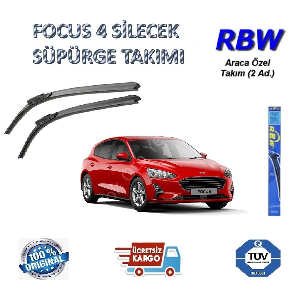 Focus 4 Ön Silecek Süpürge Takımı 2 Adet Rbw 2018-2020