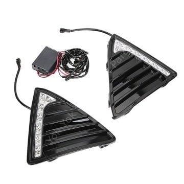 Ford Focus Gündüz Far Lamba Seti Piano Black Ledli 2011-2015