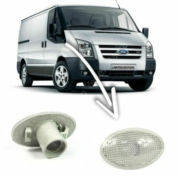 Ford Transit Çamurluk Sinyali Oval Sarı Beyaz 1993-2013