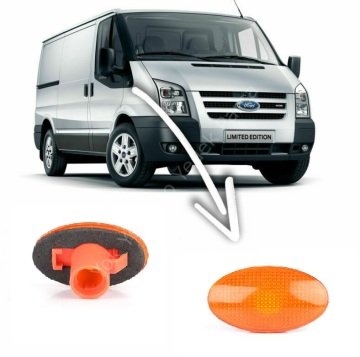 Ford Transit Çamurluk Sinyali Oval Sarı Beyaz 1993-2013