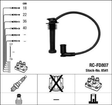 Ford Focus Fiesta Buji Kablosu 1998-2011/1.6/Rc-Fd807