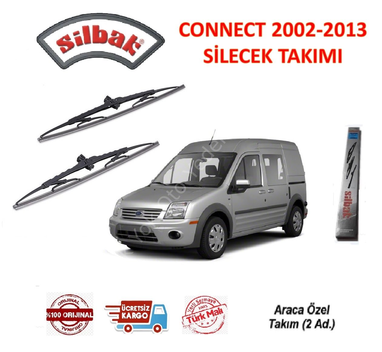Connect  Silecek  Süpürge Takımı Silbak 2002-2013 55 Cm 50 Cm