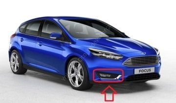 Focus Sis Far Çerçevesi Parlak Krom Sağ 2015-2018