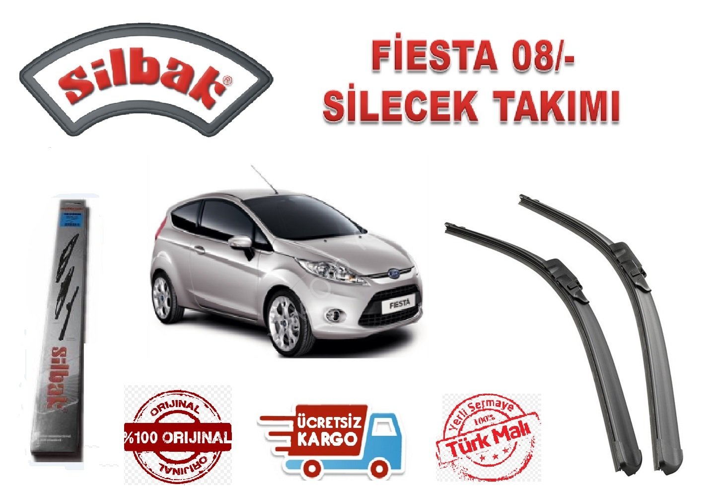 Fiesta Silecek Süpürge Takımı Silbak 2008-2013