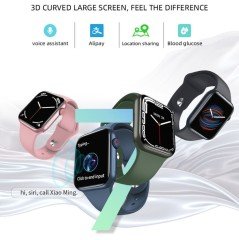 Akıllı Saat Watch 7 Max Wireless Kablosuz Şarj Özelliği Türkçe Menü Tam Dokunmatik İos ve Android Uyumlu
