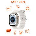 GS8 Ultra Watch 8 Akıllı Saat Titanium Kasalı Turuncu Orginal Kordon Türkçe Menü