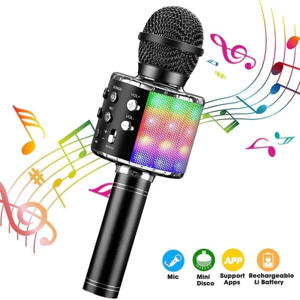 Wireless Karaoke Mikrofon Bluetooth Hoparlör