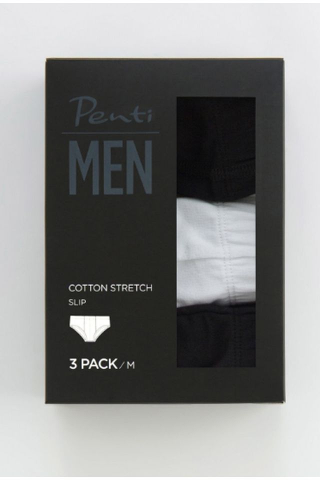 Basic 3-Piece Men's Slip Briefs