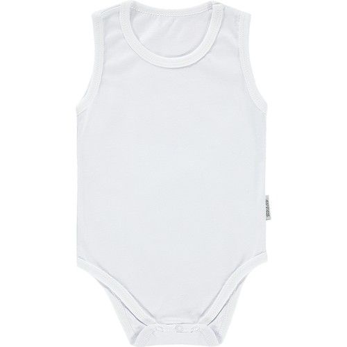 Baby Snap Fastener Body 3-9 Months White