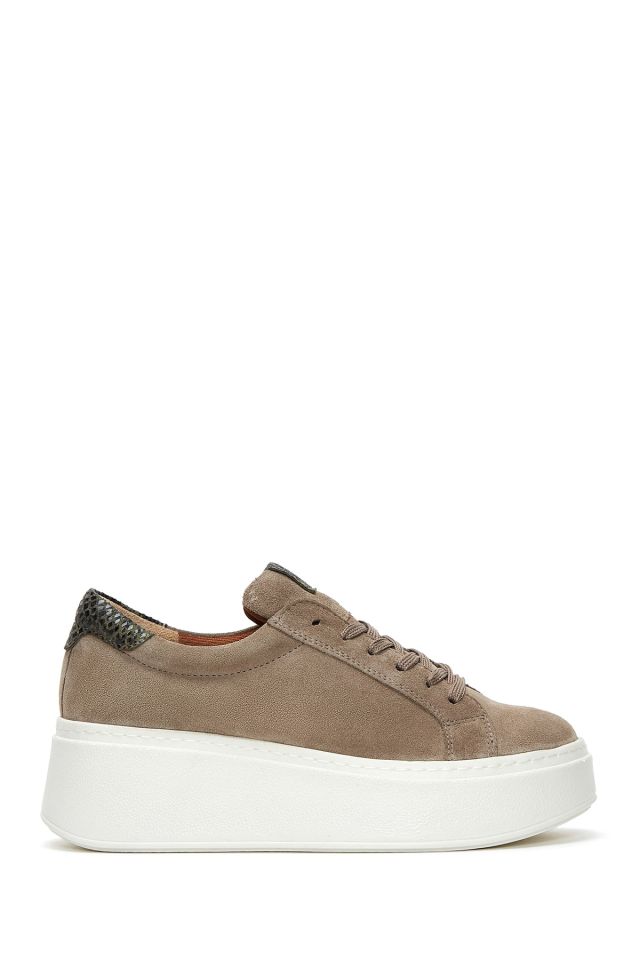 Women's Thick Sole Suede Leather Sneaker