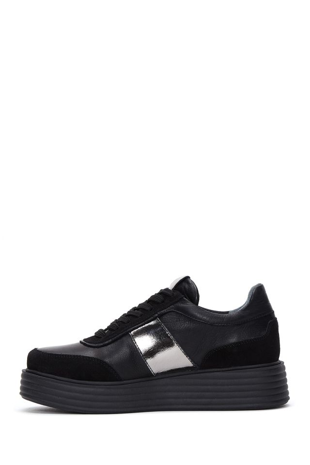 Women's Thick Sole Leather Sneaker