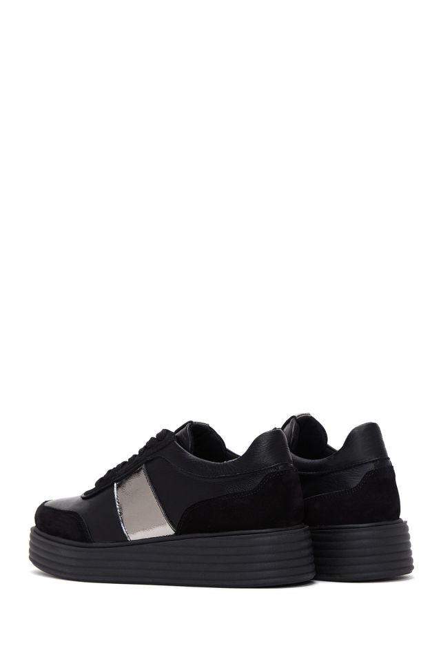 Women's Thick Sole Leather Sneaker