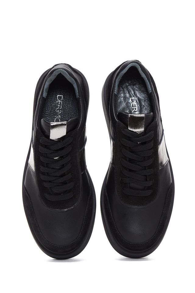 Women's Thick Sole Leather Sneaker