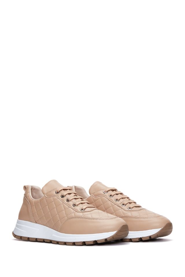 Women's Leather Quilted Sneaker