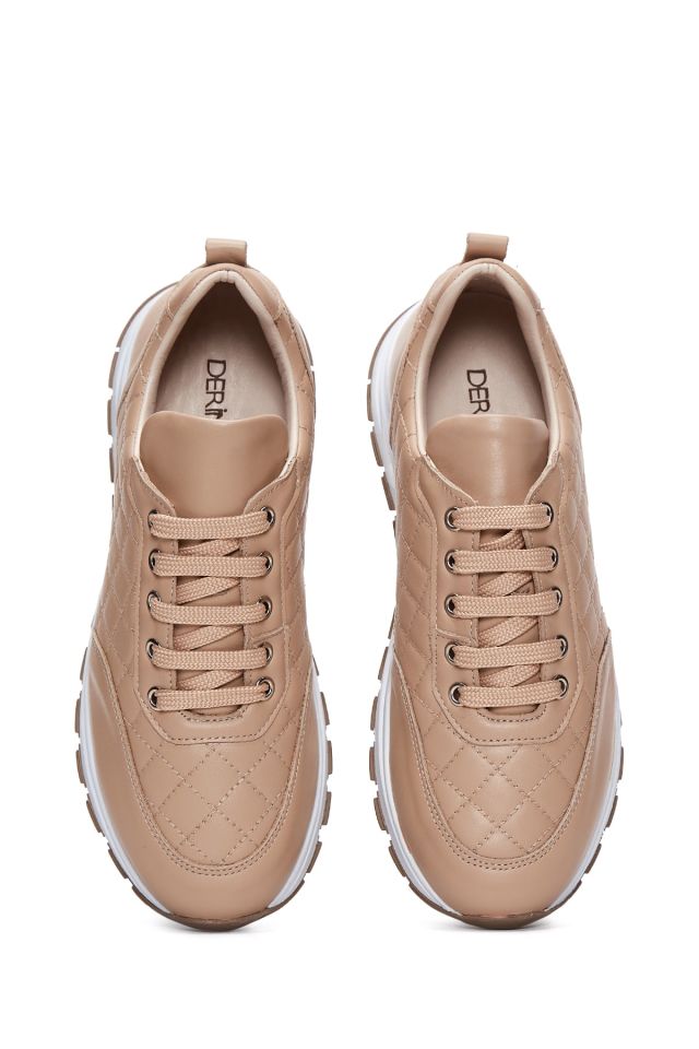 Women's Leather Quilted Sneaker