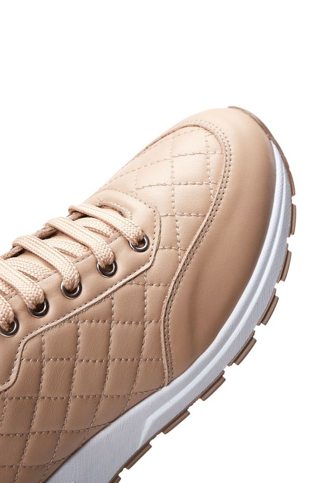 Women's Leather Quilted Sneaker