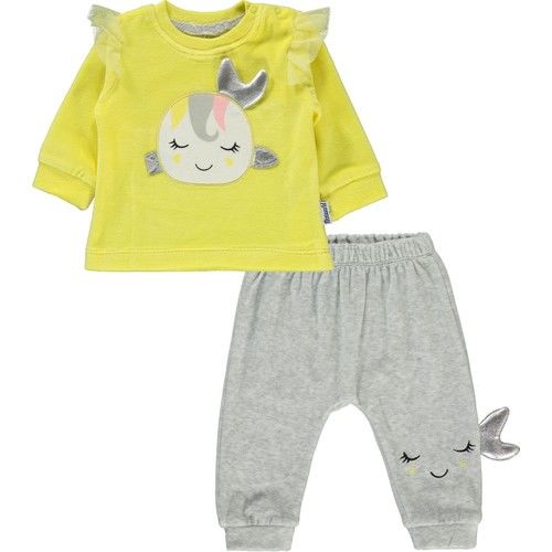 Miniworld Baby Girl Suit 3-12 Months Yellow