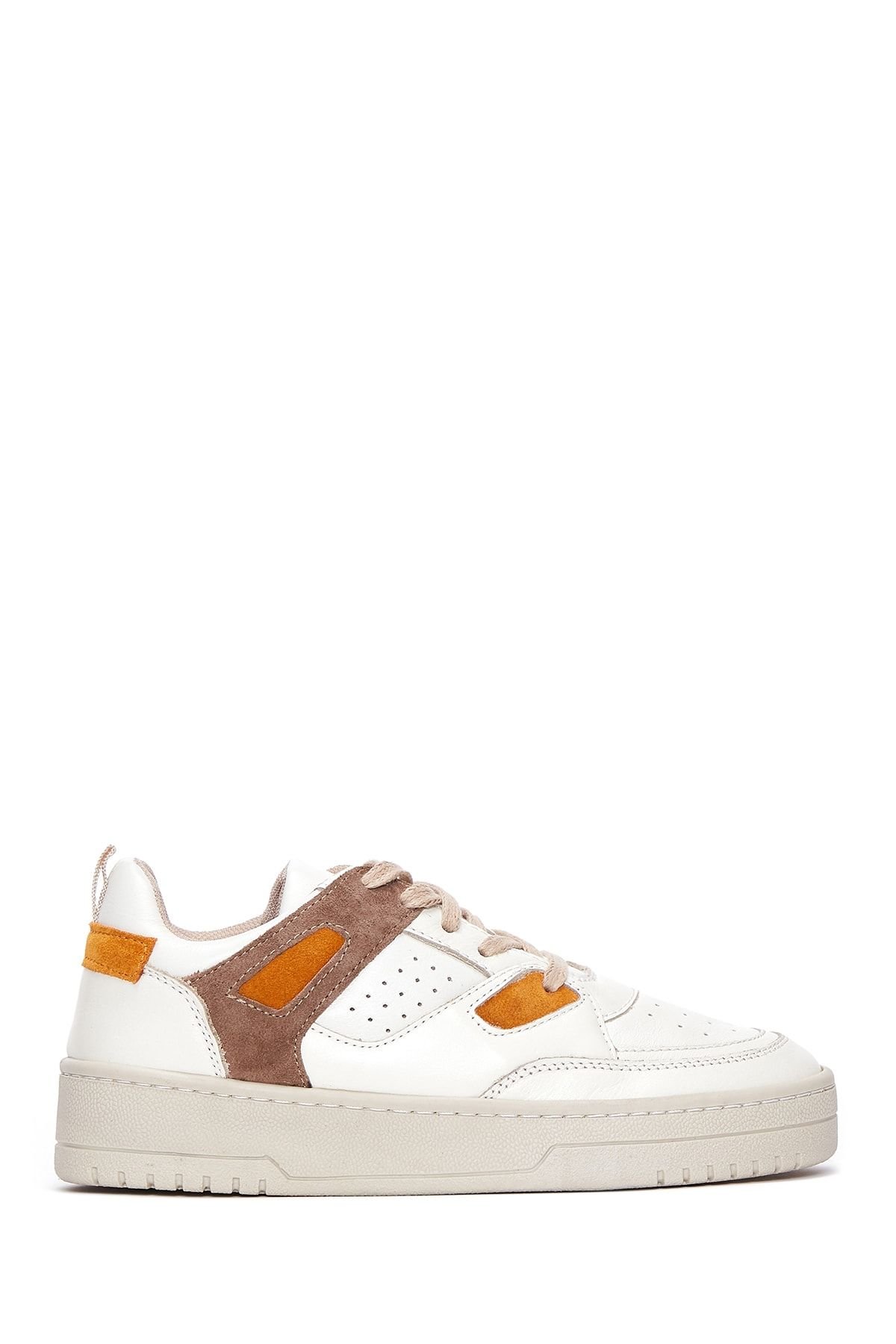 Women's Suede Detailed Leather Sneaker