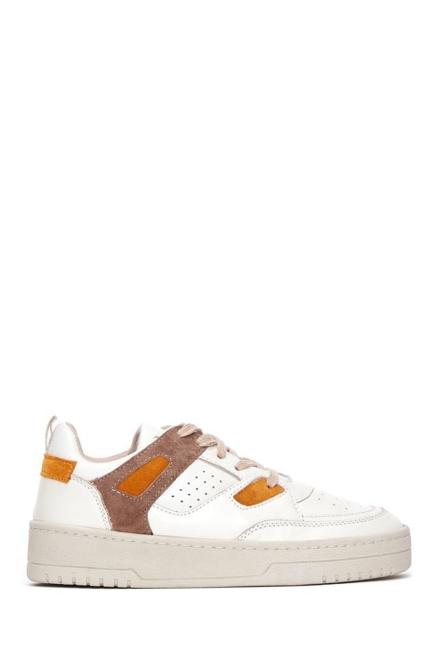 Women's Suede Detailed Leather Sneaker