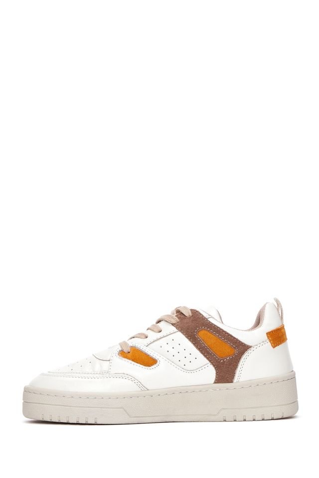 Women's Suede Detailed Leather Sneaker