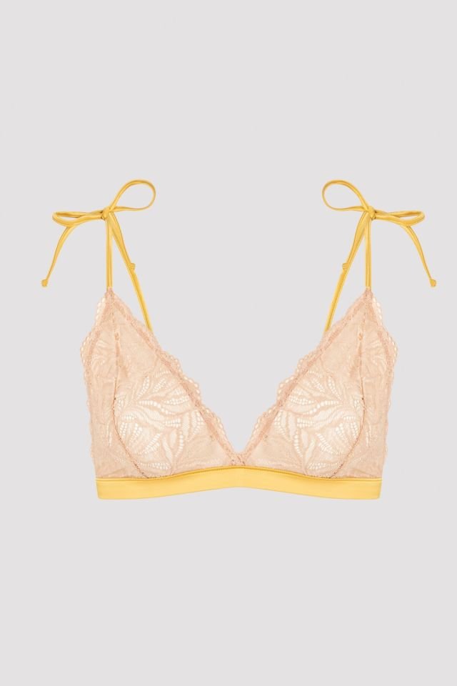 Little Ribbon Satin Banded Non-wired Bra