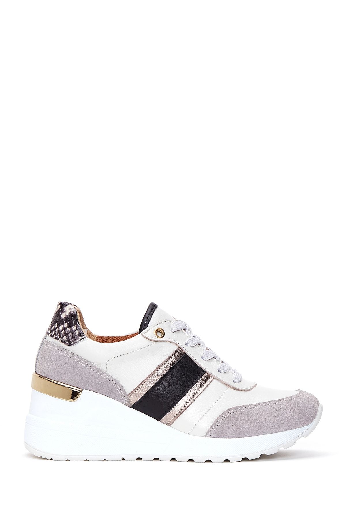 Kadın Deri Yüksek Taban Sneaker