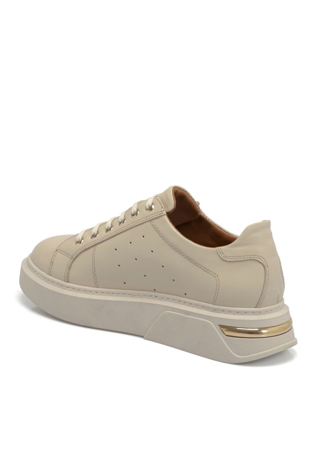 Beige Leather Women's Shoes