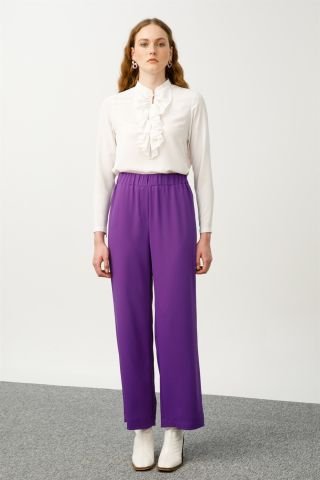Ghisa Flared Trousers PURPLE