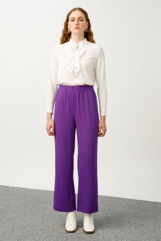 Ghisa Flared Trousers PURPLE