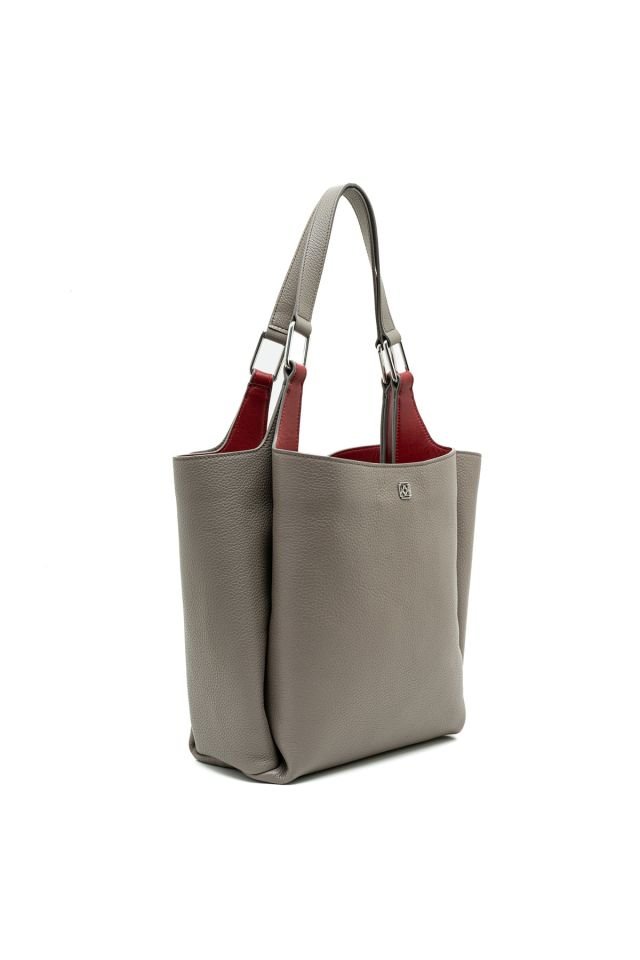 Zinnia Anthracite Women's Leather Shoulder Bag