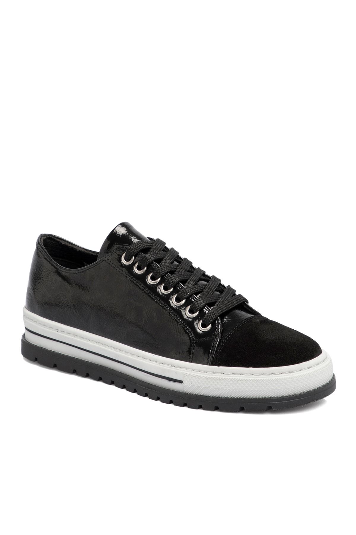 Black Leather Women's Shoes