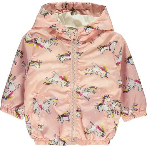 Baby Girl Hooded Raincoat 6-18 Months Salmon